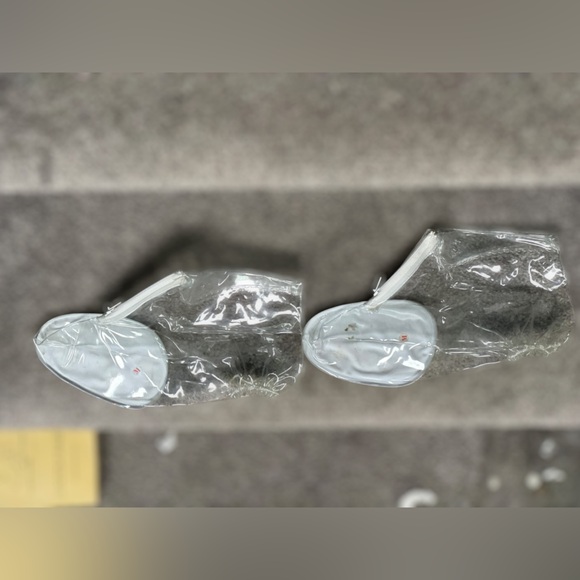 Vintage 60s Shoemate Clear Rain Shoe Covers Mid Century Mod High Heels Women 7/8 - Picture 8 of 11